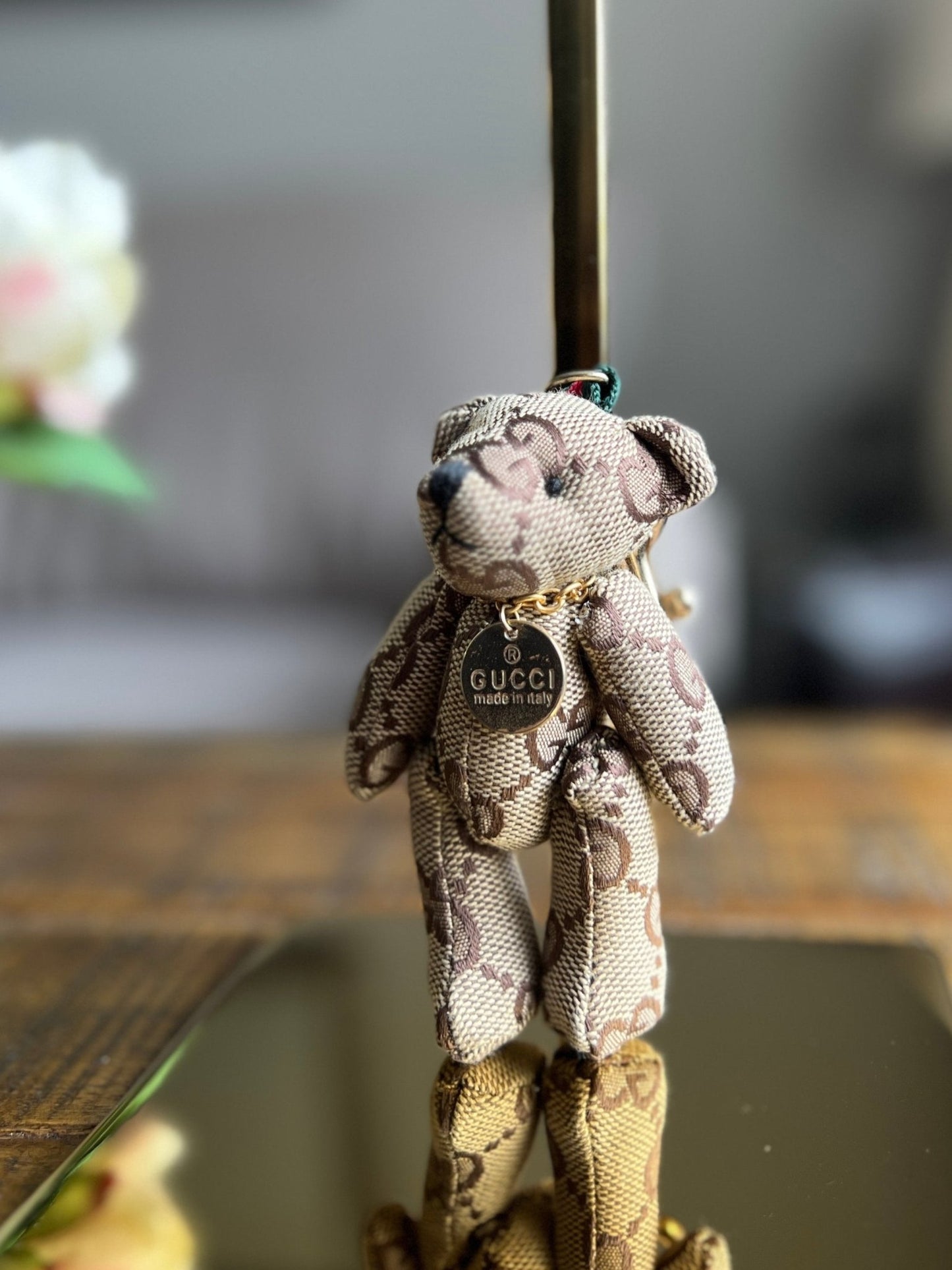 Gucci Supreme Canvas Teddy Bear Charm - Next Door Luxury