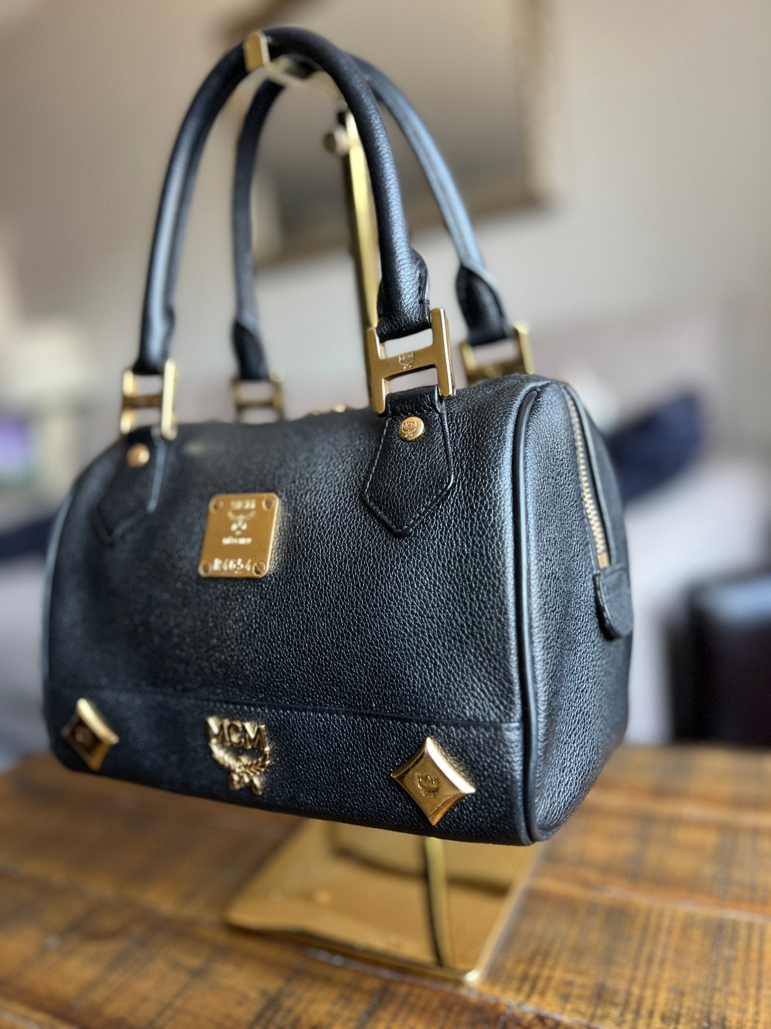 MCM Leather Boston Bag - Next Door Luxury