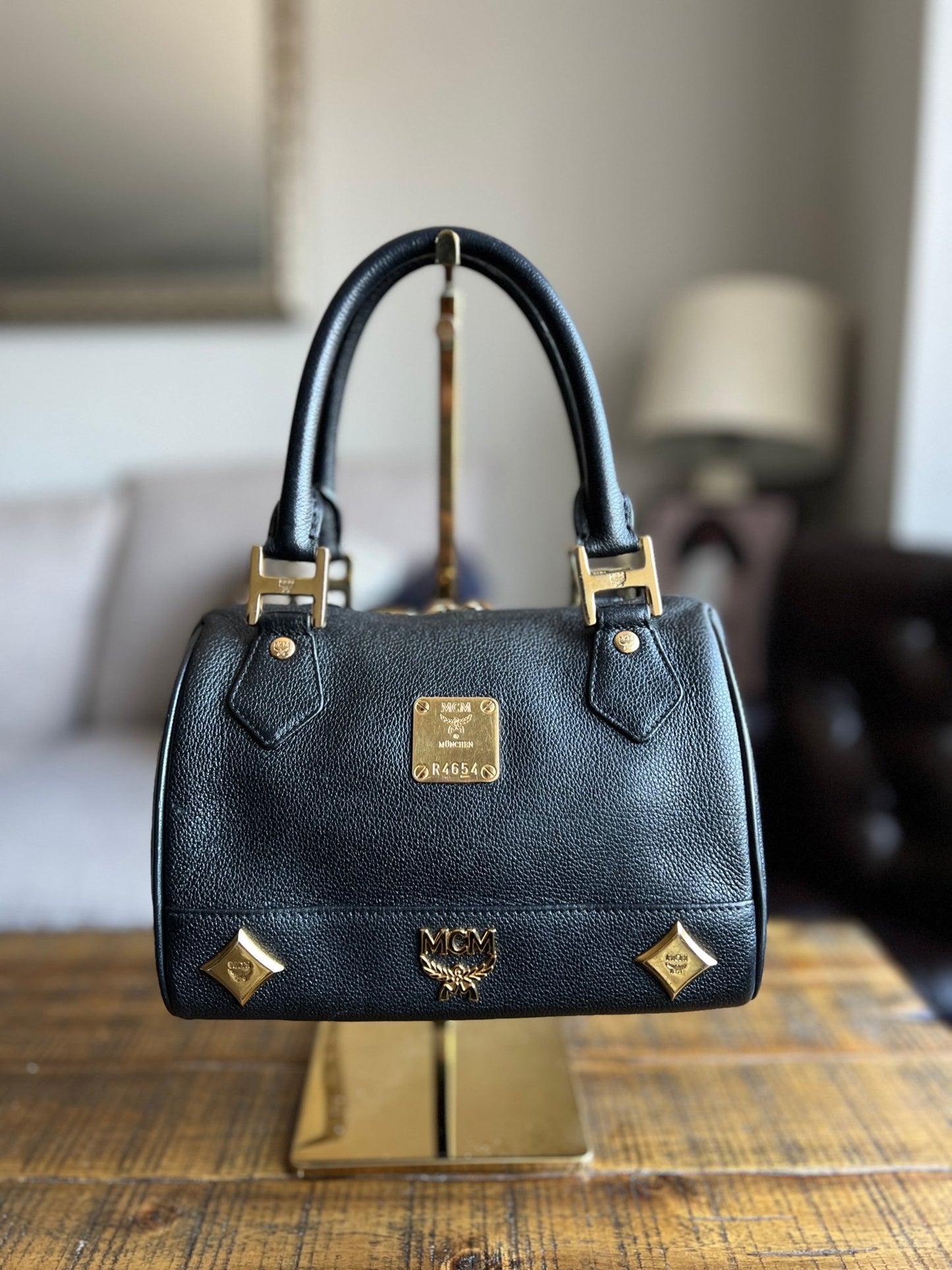 MCM Leather Boston Bag - Next Door Luxury