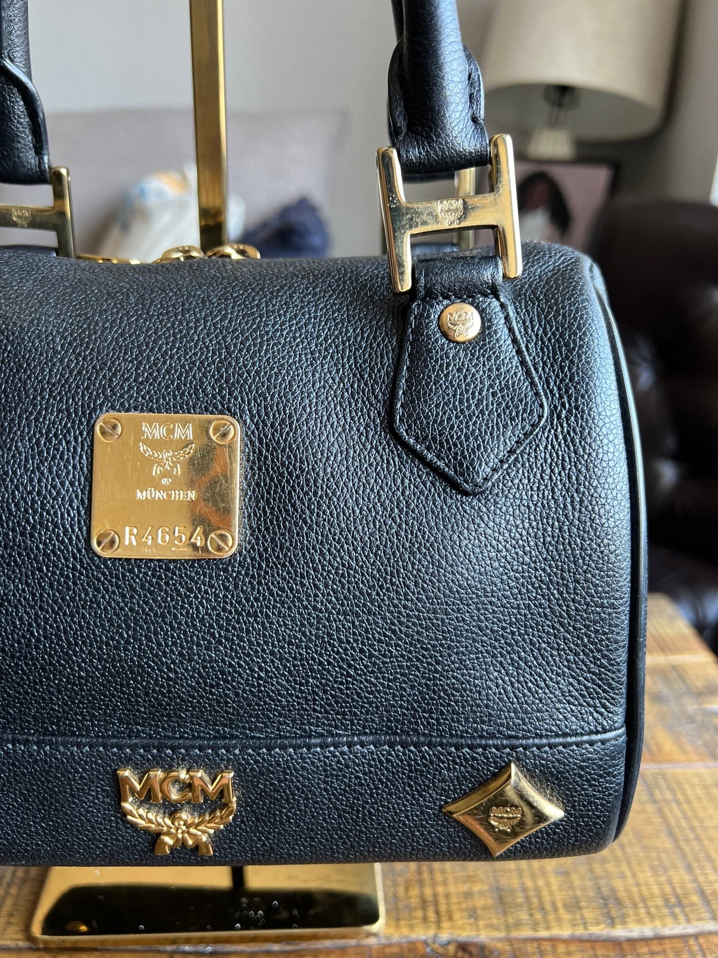 MCM Leather Boston Bag - Next Door Luxury