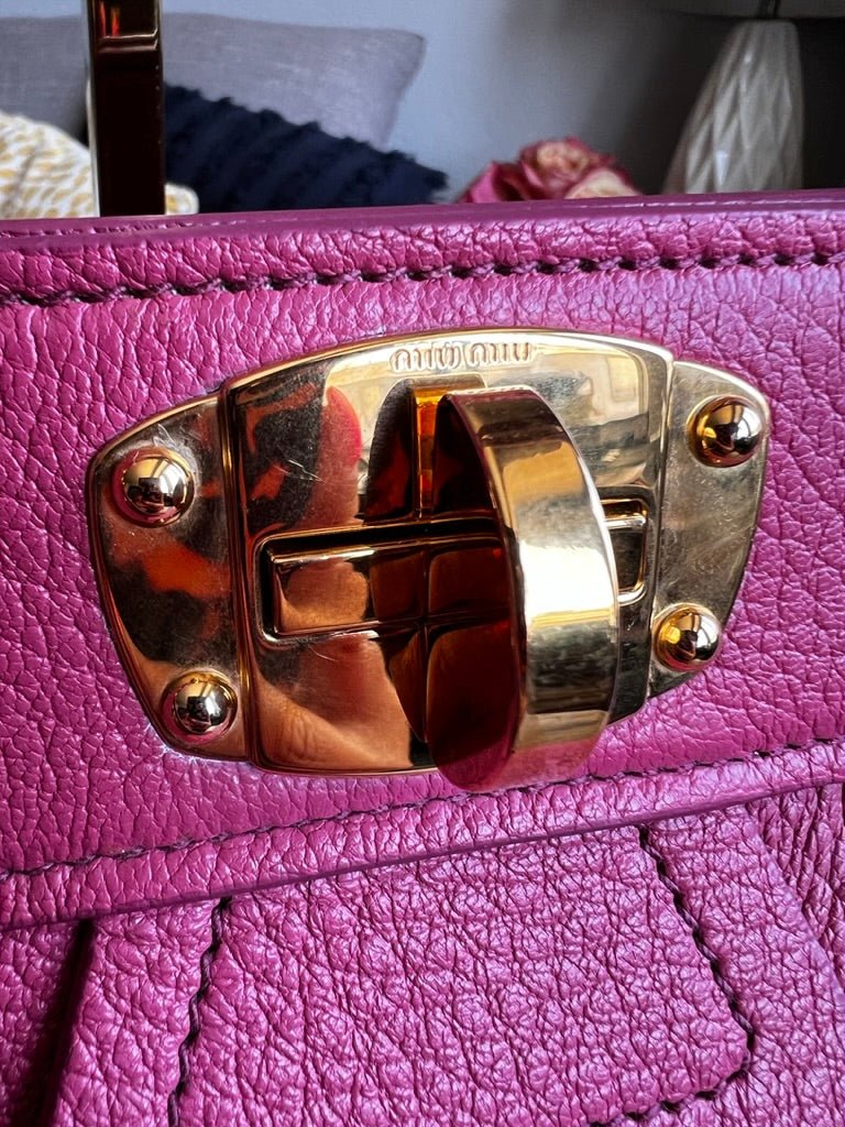 MIU MIU 2012 Turn Lock Frame Satchel, Taiwan Exclusive - Next Door Luxury