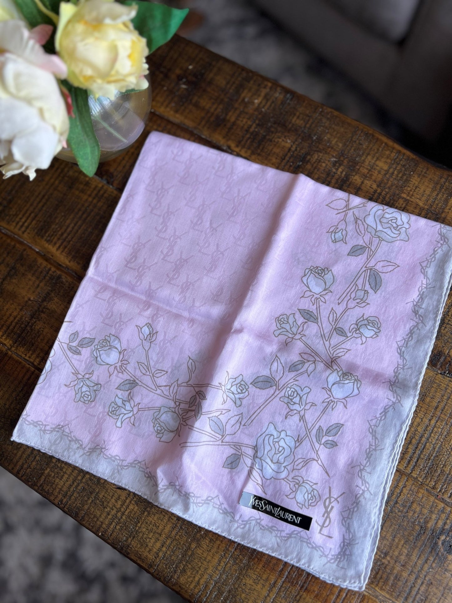 YVES SAINT LAURENT Cotton Kerchief - Next Door Luxury