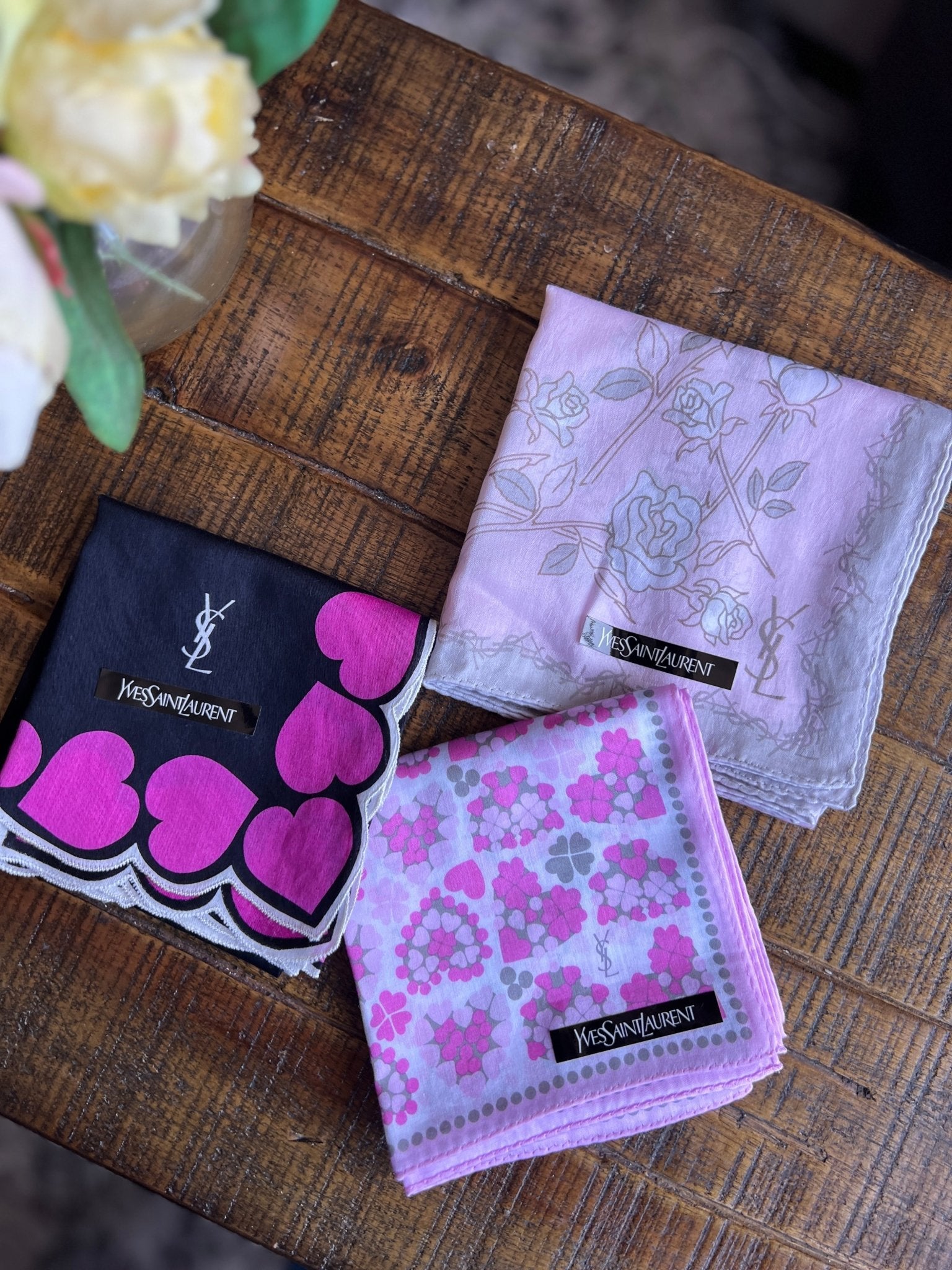 YVES SAINT LAURENT Cotton Kerchief - Next Door Luxury